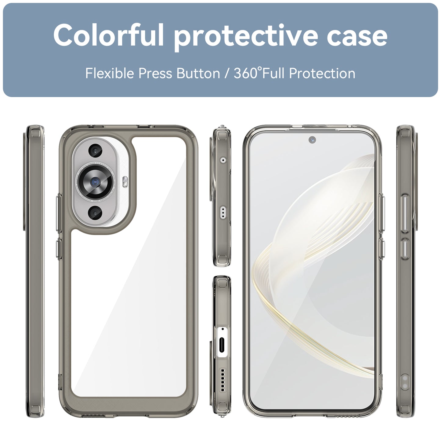 For Huawei nova 11 TPU+Acrylic Phone Case Drop-proof Transparent Phone Cover