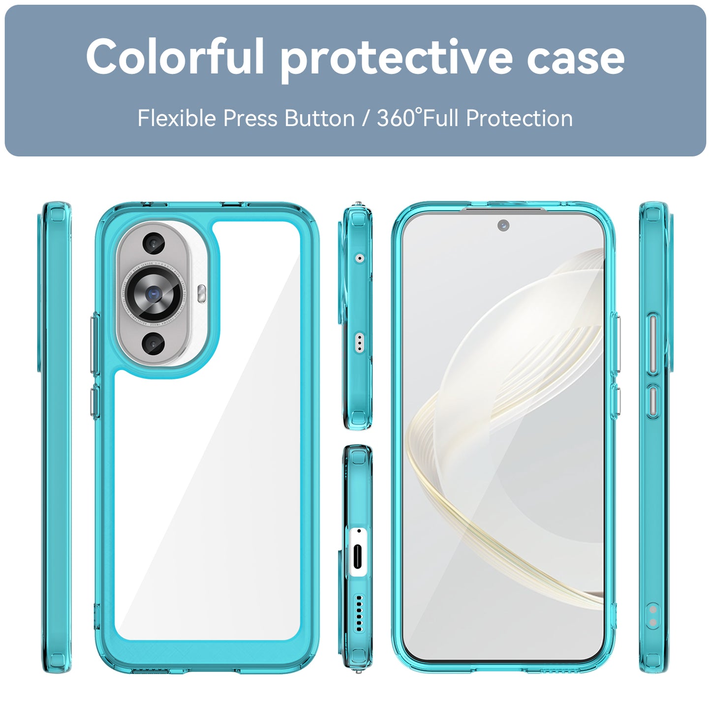 For Huawei nova 11 TPU+Acrylic Phone Case Drop-proof Transparent Phone Cover