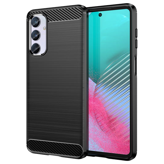 Brushed Shell for Samsung Galaxy M54 5G / F54 5G Carbon Fiber Texture Phone Case Phone TPU Cover