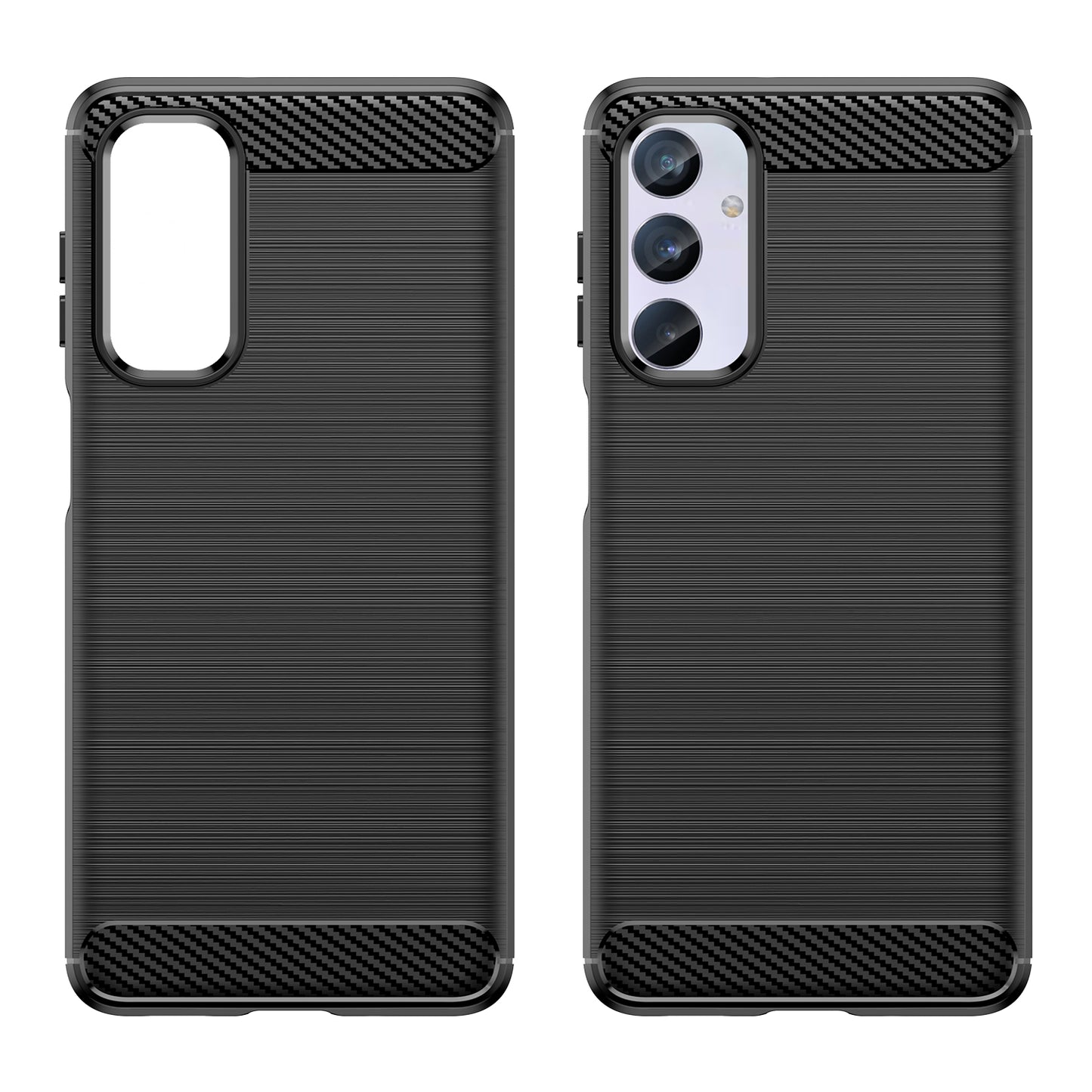 Brushed Shell for Samsung Galaxy M54 5G / F54 5G Carbon Fiber Texture Phone Case Phone TPU Cover