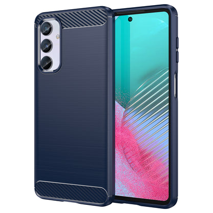 Brushed Shell for Samsung Galaxy M54 5G / F54 5G Carbon Fiber Texture Phone Case Phone TPU Cover