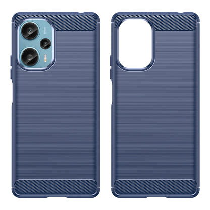 For Xiaomi Redmi Note 12 Turbo / Poco F5 5G Carbon Fiber Texture Brushed Case Phone TPU Cover