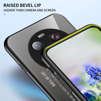 For Xiaomi 13 Ultra Gradient Tempered Glass Phone Case PC+TPU Anti-Scratch Cover