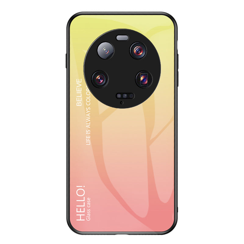 For Xiaomi 13 Ultra Gradient Tempered Glass Phone Case PC+TPU Anti-Scratch Cover