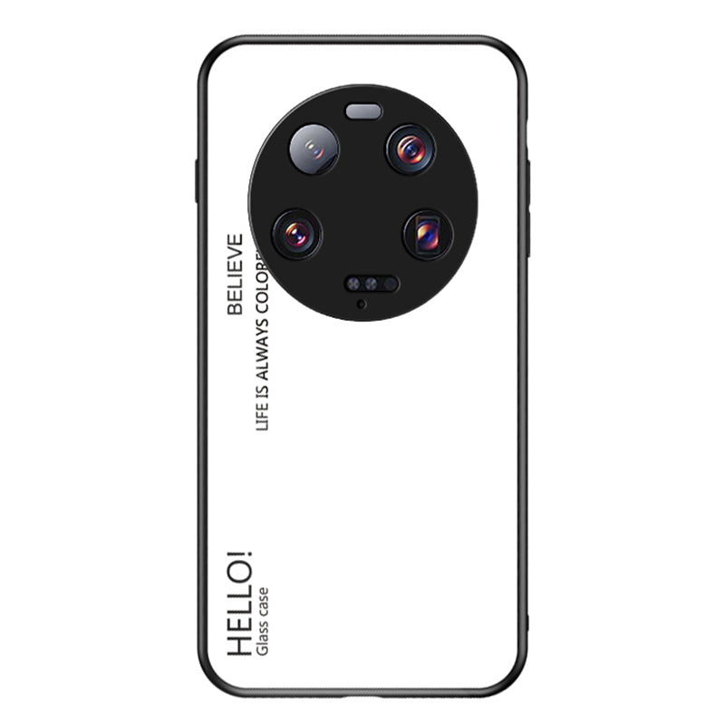 For Xiaomi 13 Ultra Gradient Tempered Glass Phone Case PC+TPU Anti-Scratch Cover