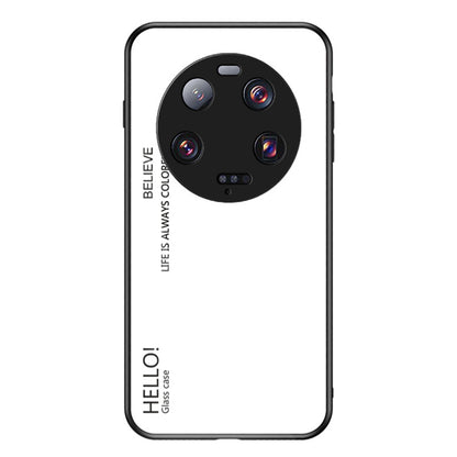 For Xiaomi 13 Ultra Gradient Tempered Glass Phone Case PC+TPU Anti-Scratch Cover