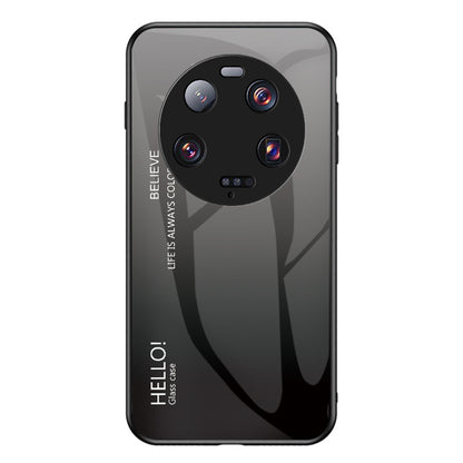 For Xiaomi 13 Ultra Gradient Tempered Glass Phone Case PC+TPU Anti-Scratch Cover