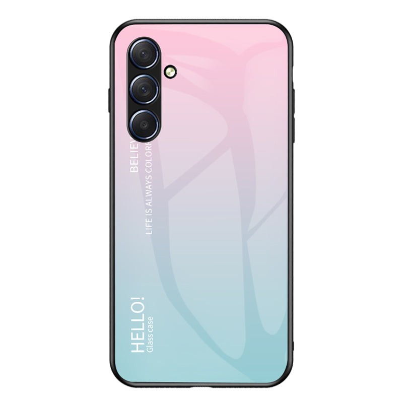 For Samsung Galaxy M54 5G / F54 5G Shockproof Phone Case PC + TPU + Tempered Glass Slim Case