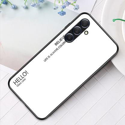 For Samsung Galaxy M54 5G / F54 5G Shockproof Phone Case PC + TPU + Tempered Glass Slim Case