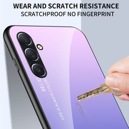 For Samsung Galaxy M54 5G / F54 5G Shockproof Phone Case PC + TPU + Tempered Glass Slim Case