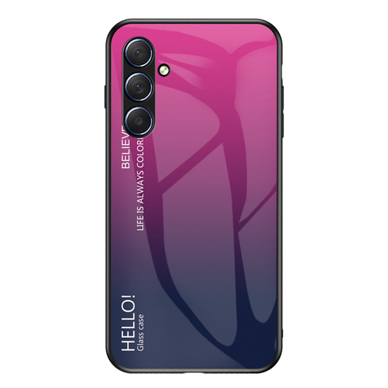 For Samsung Galaxy M54 5G / F54 5G Shockproof Phone Case PC + TPU + Tempered Glass Slim Case