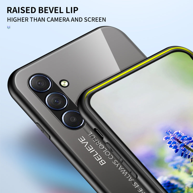 For Samsung Galaxy M54 5G / F54 5G Shockproof Phone Case PC + TPU + Tempered Glass Slim Case