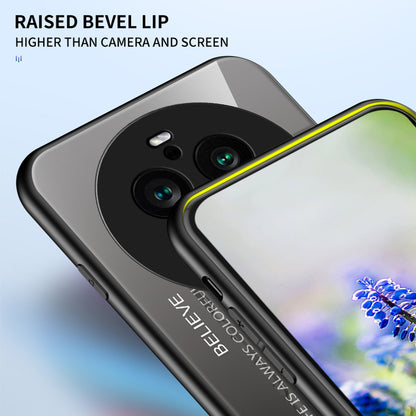 For Oppo Find X6 Pro Gradient Tempered Glass Phone Case PC+TPU Anti-Drop Cover