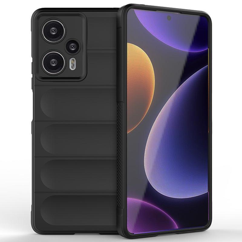 For Xiaomi Poco F5 5G / Redmi Note 12 Turbo Flexible TPU Phone Case Anti-drop Rugged Back Cover