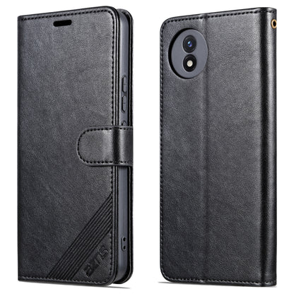 AZNS For vivo Y02 4G / Y02A 4G / Y11 (2023) PU Leather Protective Shell Stand Phone Wallet Case