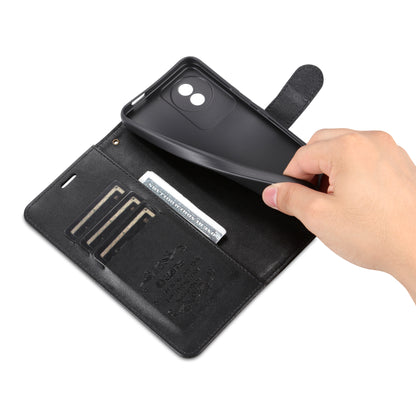 AZNS For vivo Y02 4G / Y02A 4G / Y11 (2023) PU Leather Protective Shell Stand Phone Wallet Case