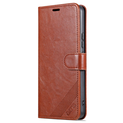 AZNS For vivo Y02 4G / Y02A 4G / Y11 (2023) PU Leather Protective Shell Stand Phone Wallet Case