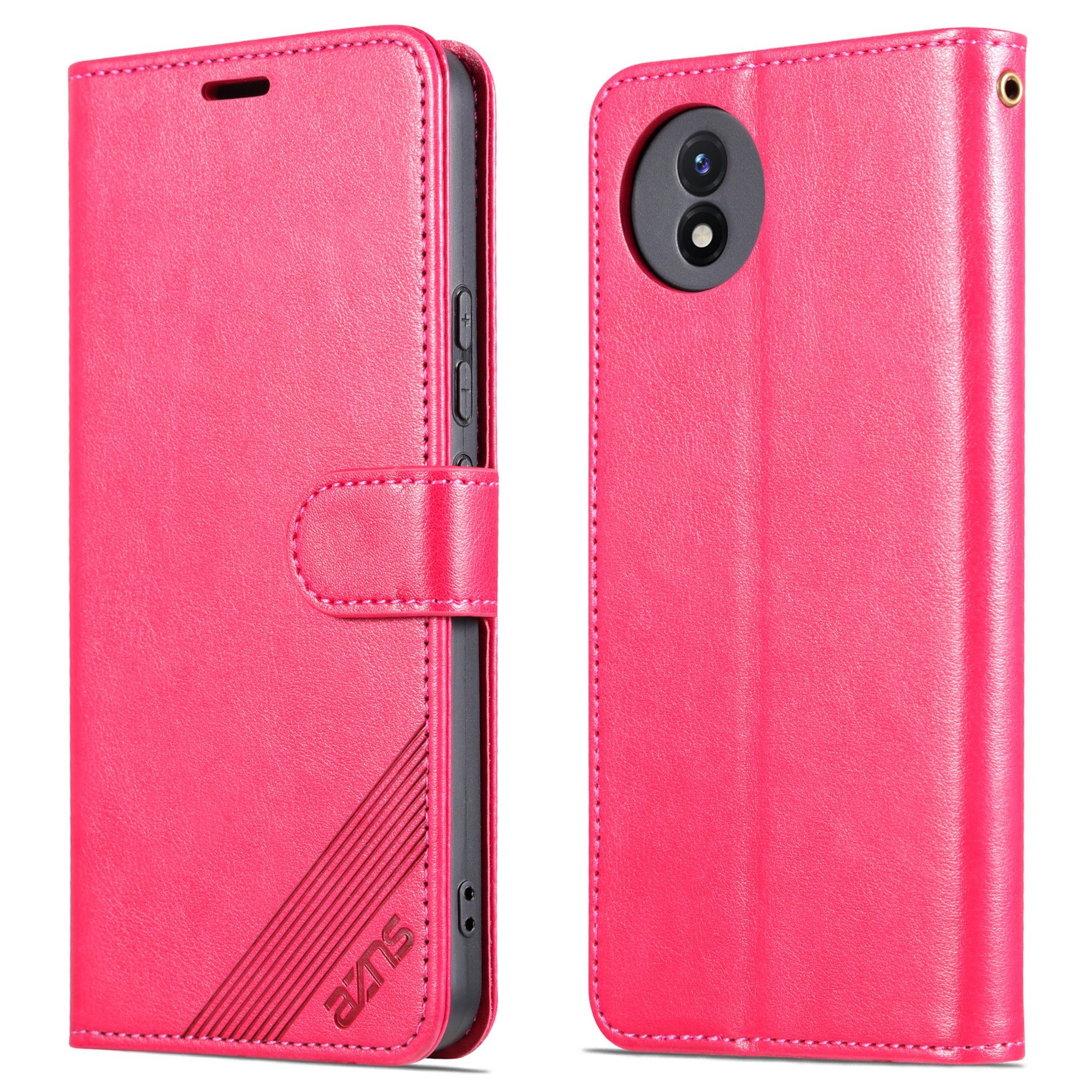 AZNS For vivo Y02 4G / Y02A 4G / Y11 (2023) PU Leather Protective Shell Stand Phone Wallet Case