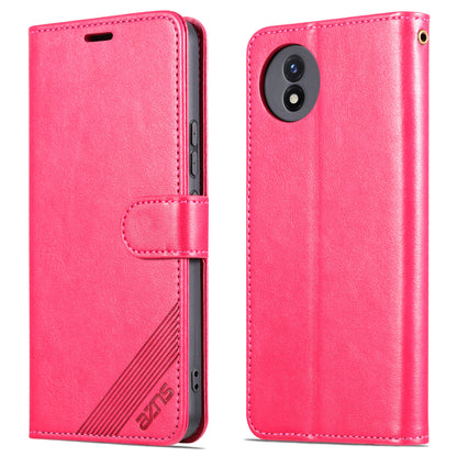 AZNS For vivo Y02 4G / Y02A 4G / Y11 (2023) PU Leather Protective Shell Stand Phone Wallet Case