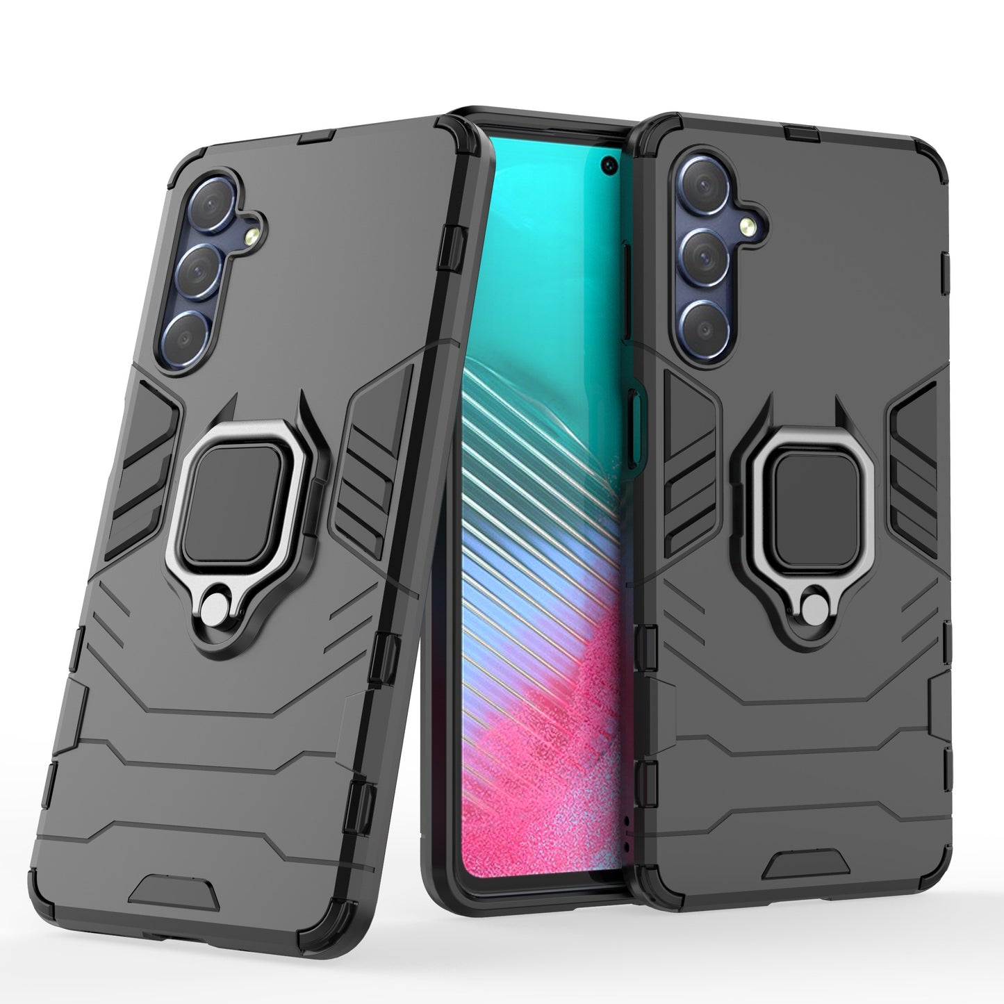 For Samsung Galaxy M54 5G / F54 5G Protective Case with Kickstand Soft TPU Hard PC Rugged Phone Cover