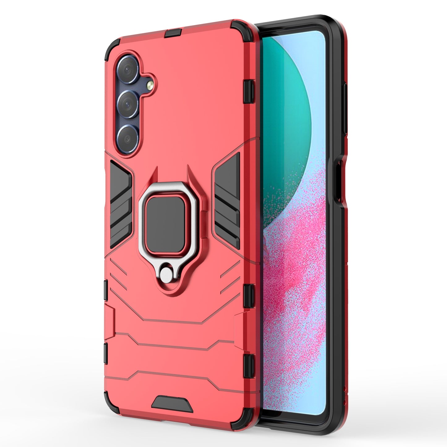 For Samsung Galaxy M54 5G / F54 5G Protective Case with Kickstand Soft TPU Hard PC Rugged Phone Cover