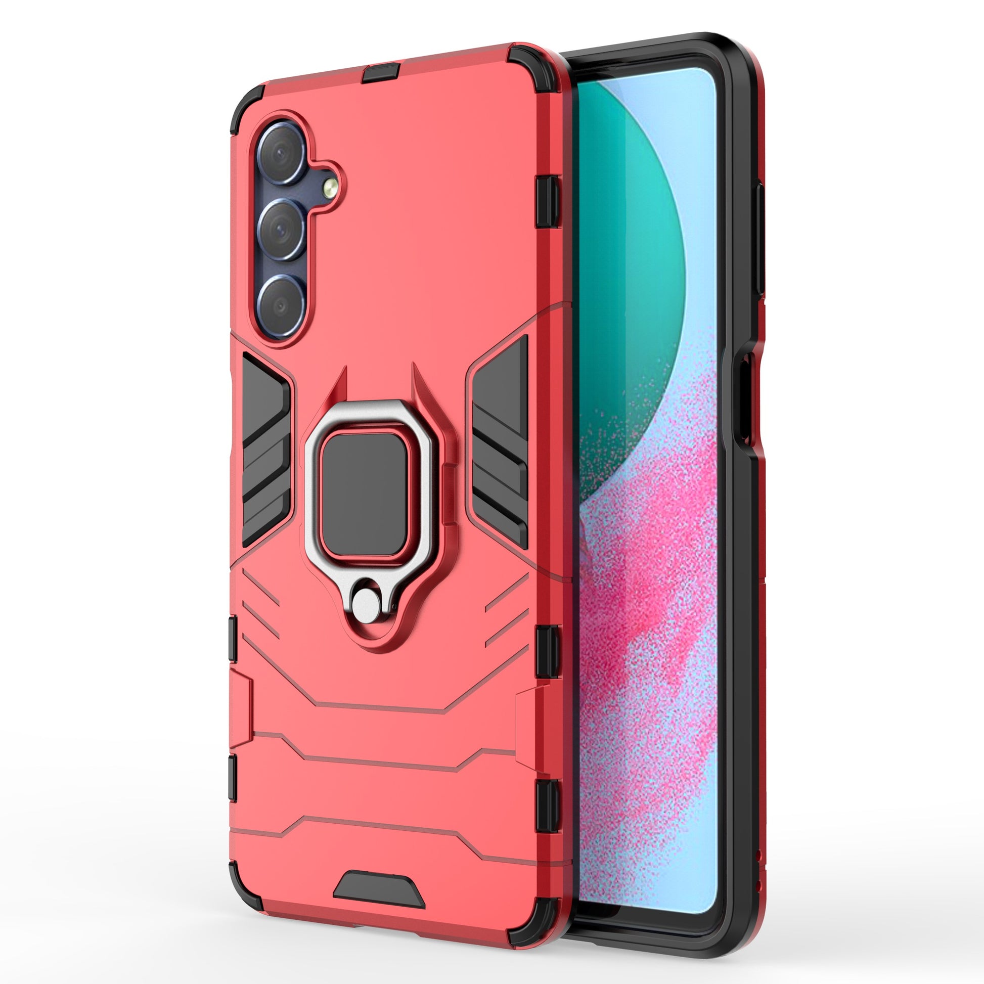 For Samsung Galaxy M54 5G / F54 5G Protective Case with Kickstand Soft TPU Hard PC Rugged Phone Cover