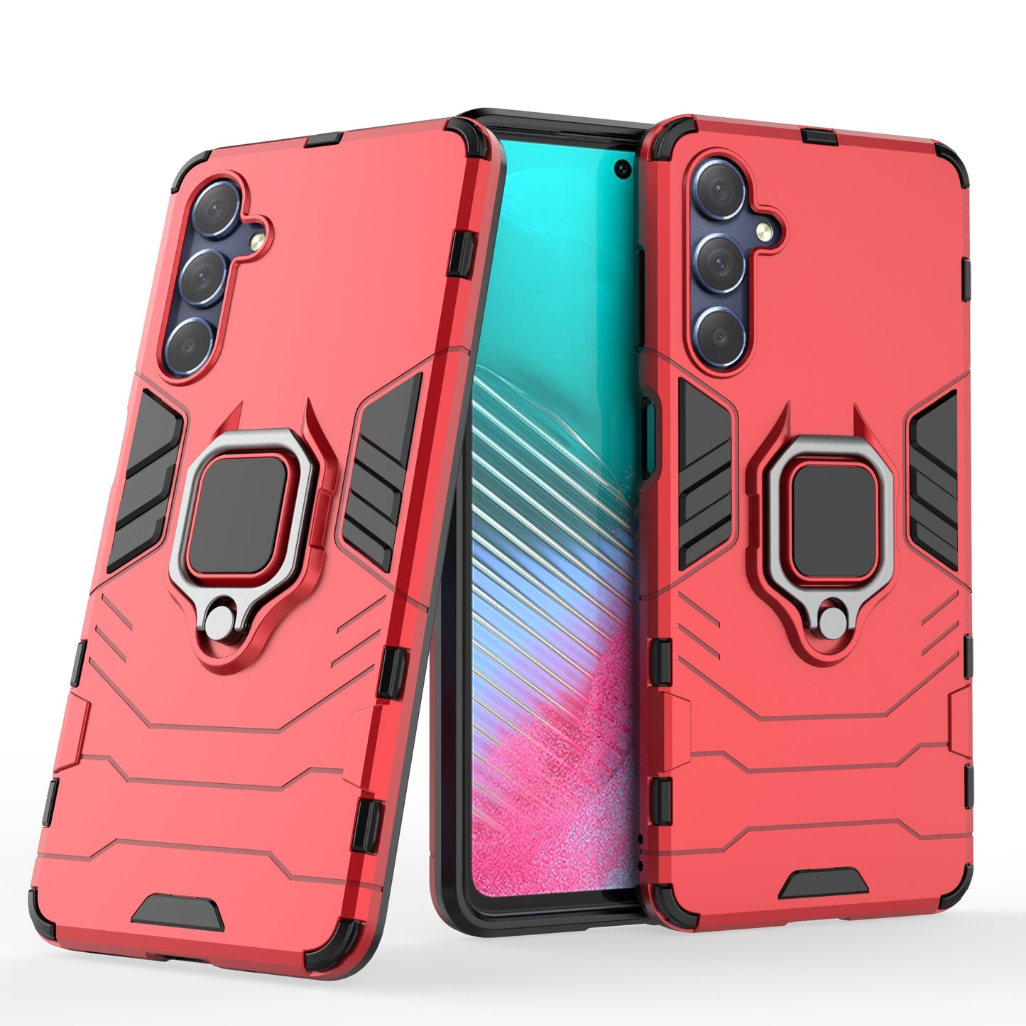 For Samsung Galaxy M54 5G / F54 5G Protective Case with Kickstand Soft TPU Hard PC Rugged Phone Cover