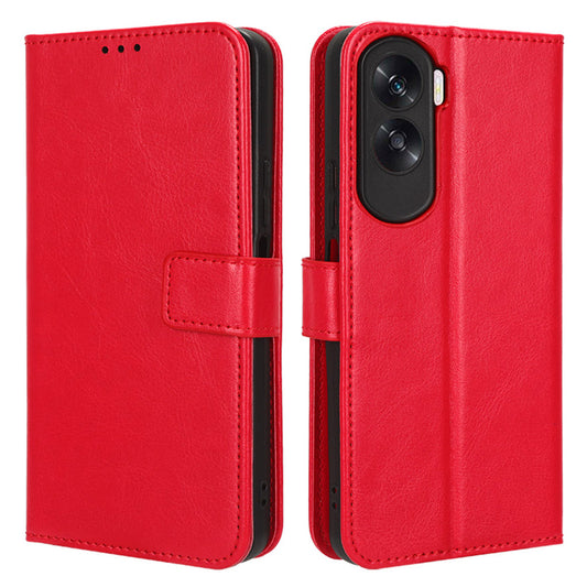 For Honor 90 Lite 5G / X50i 5G Crazy Horse Texture PU Leather Phone Wallet Case Stand Shockproof Cover