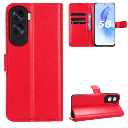 For Honor 90 Lite 5G / X50i 5G Crazy Horse Texture PU Leather Phone Wallet Case Stand Shockproof Cover