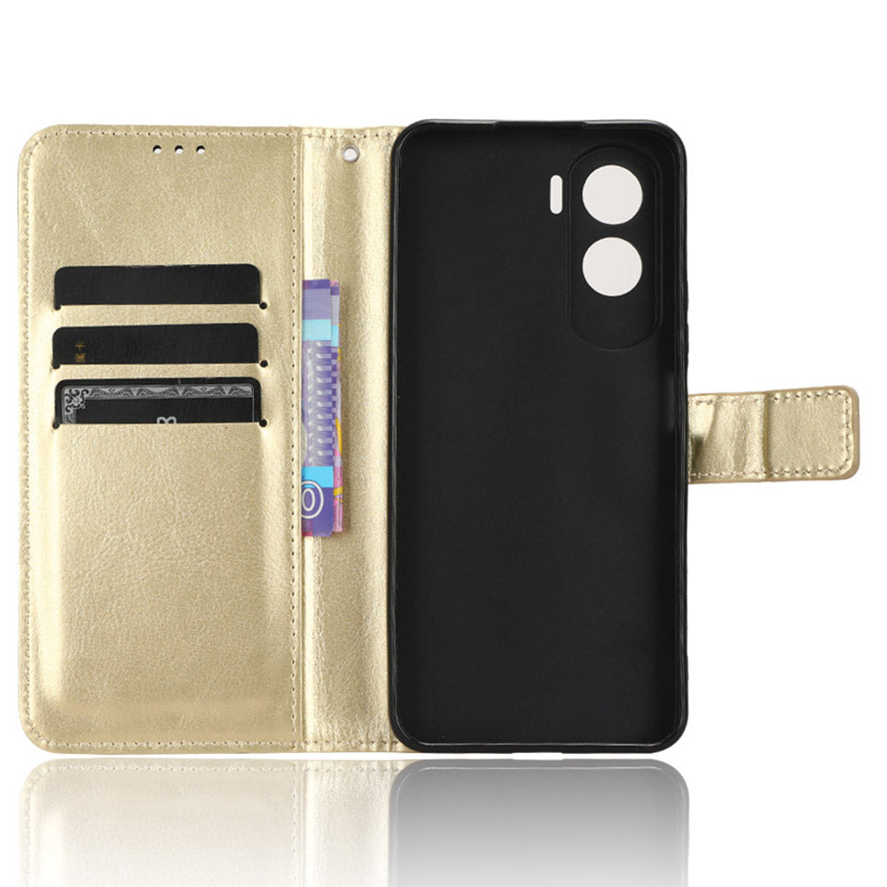 For Honor 90 Lite 5G / X50i 5G Crazy Horse Texture PU Leather Phone Wallet Case Stand Shockproof Cover