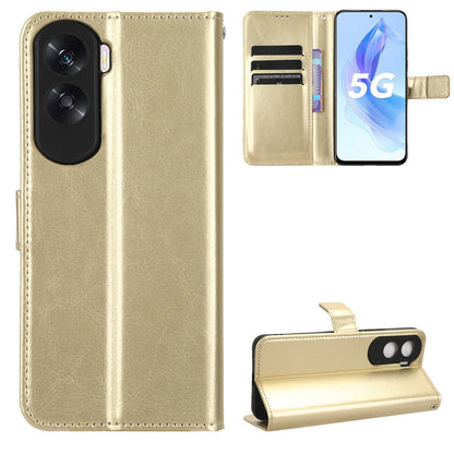 For Honor 90 Lite 5G / X50i 5G Crazy Horse Texture PU Leather Phone Wallet Case Stand Shockproof Cover