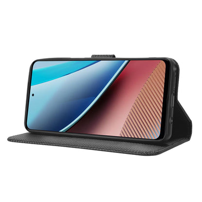 For Motorola Moto G Stylus (2023) PU Leather Flip Case Diamond Texture Wallet Stand Phone Cover