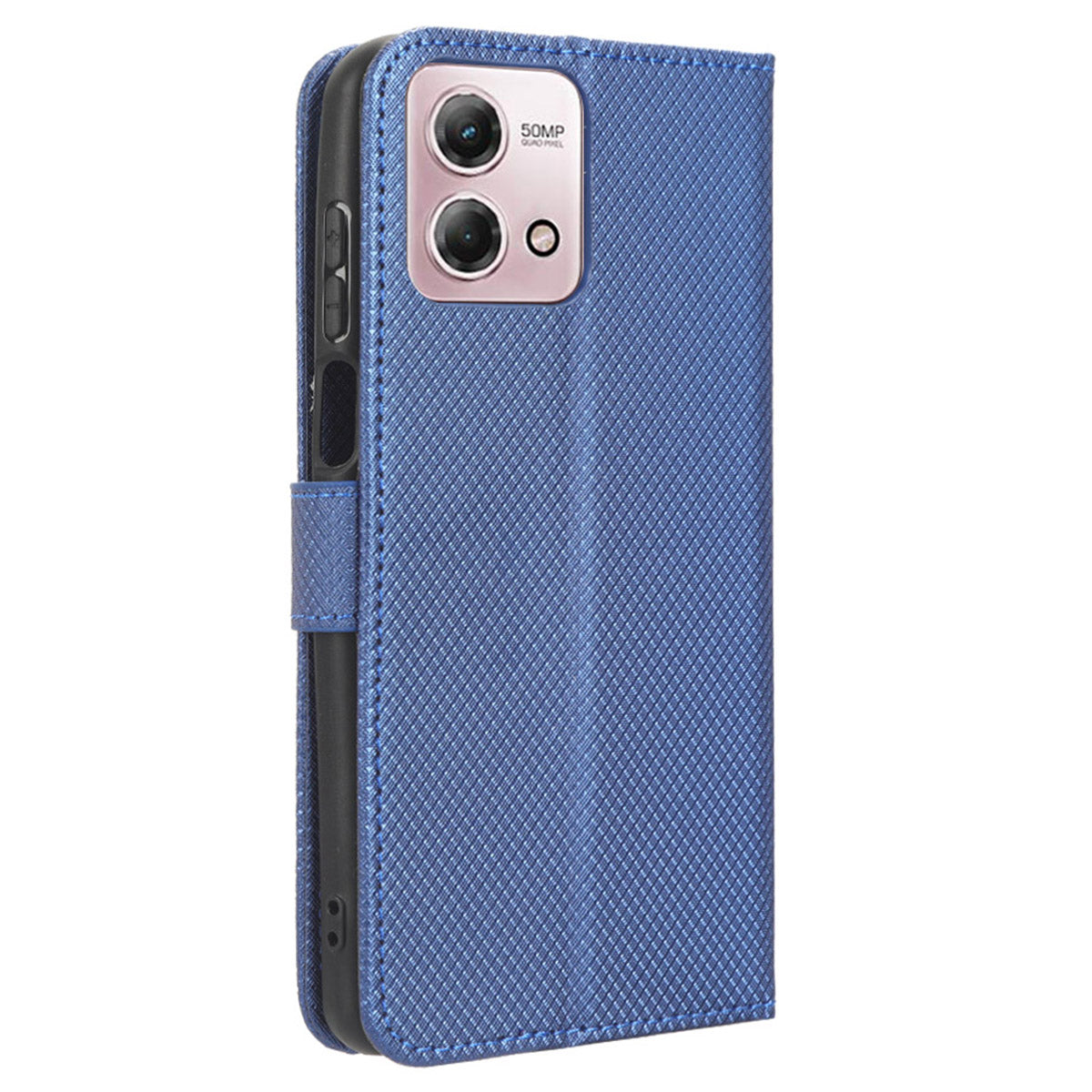 For Motorola Moto G Stylus (2023) PU Leather Flip Case Diamond Texture Wallet Stand Phone Cover