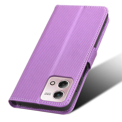For Motorola Moto G Stylus (2023) PU Leather Flip Case Diamond Texture Wallet Stand Phone Cover