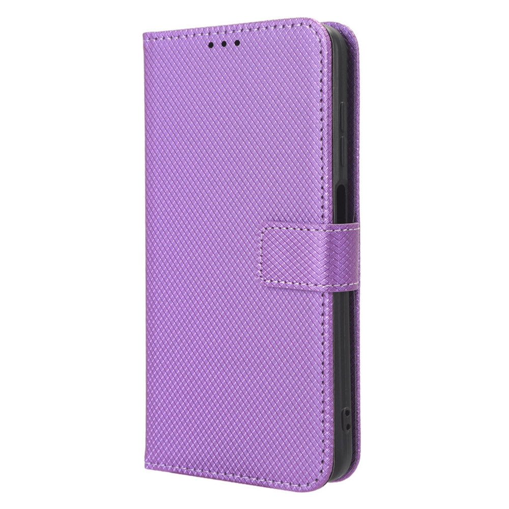 For Motorola Moto G Stylus (2023) PU Leather Flip Case Diamond Texture Wallet Stand Phone Cover