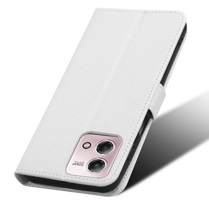 For Motorola Moto G Stylus (2023) PU Leather Flip Case Diamond Texture Wallet Stand Phone Cover