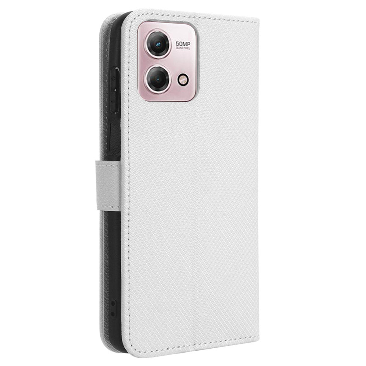 For Motorola Moto G Stylus (2023) PU Leather Flip Case Diamond Texture Wallet Stand Phone Cover
