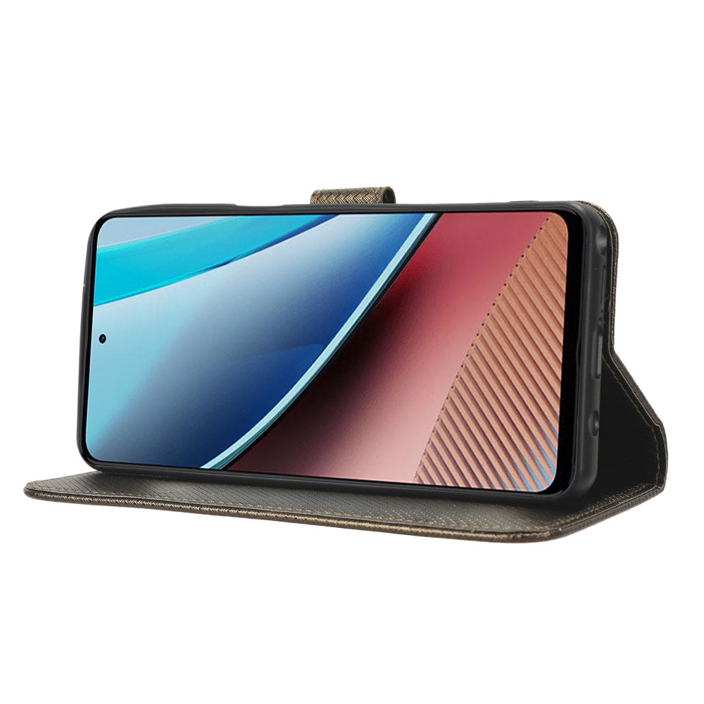 For Motorola Moto G Stylus (2023) PU Leather Flip Case Diamond Texture Wallet Stand Phone Cover