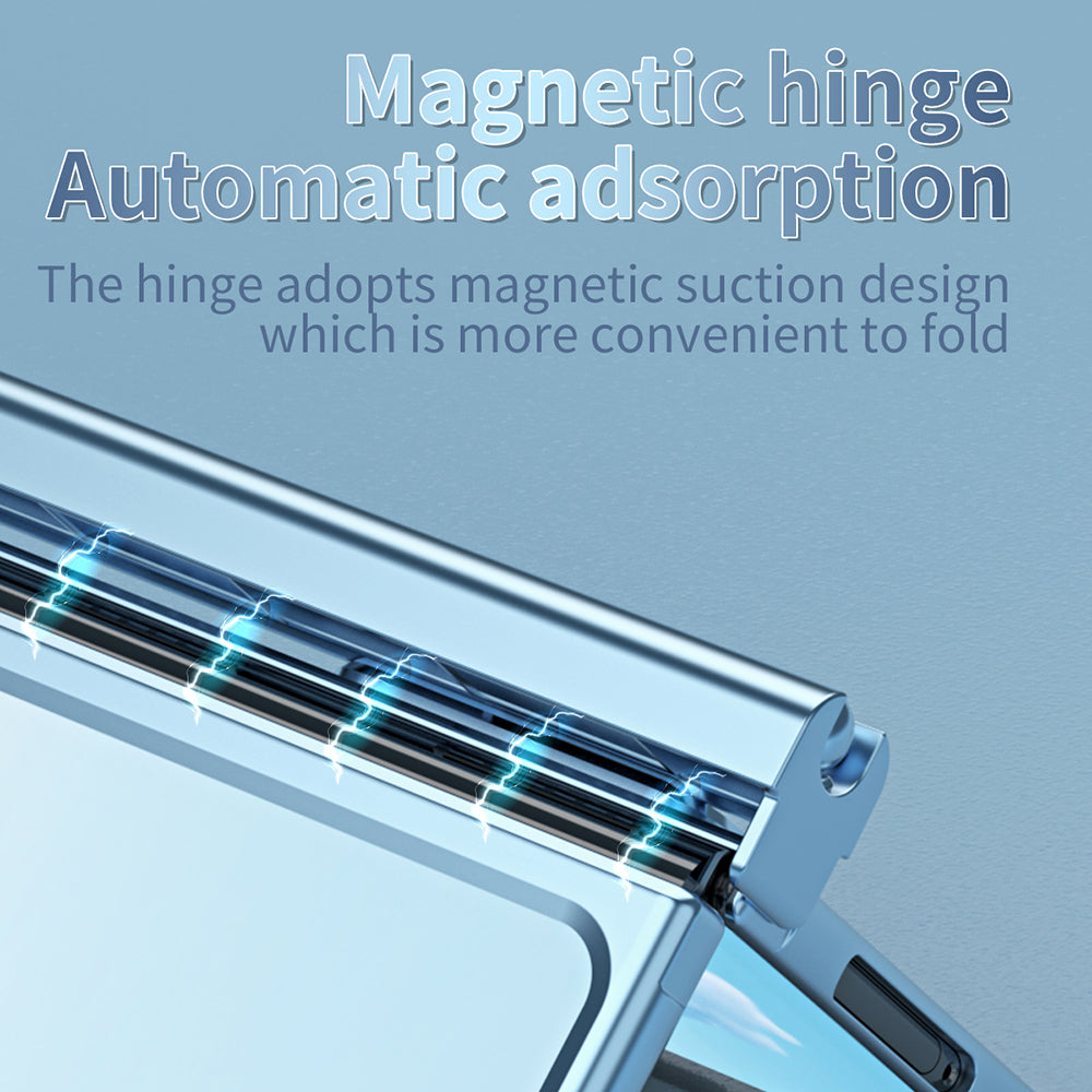 For Google Pixel Fold Electroplating Kickstand Phone Case PC Phone Cover