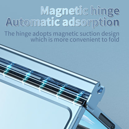 For Google Pixel Fold Electroplating Kickstand Phone Case PC Phone Cover