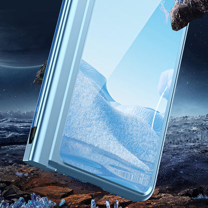 For Google Pixel Fold Electroplating Kickstand Phone Case PC Phone Cover