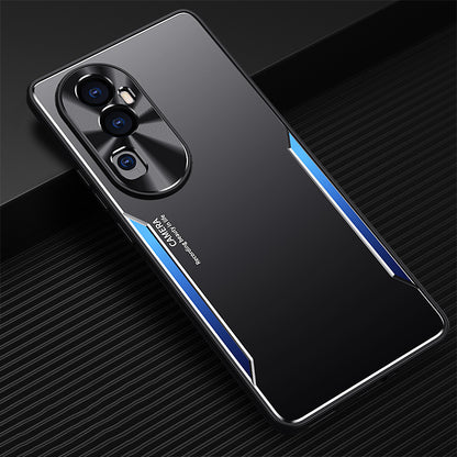 For Oppo Reno10 Pro+ 5G Dustproof Mobile Phone Case Anti-Scratch Aluminium Alloy + TPU Smartphone Cover
