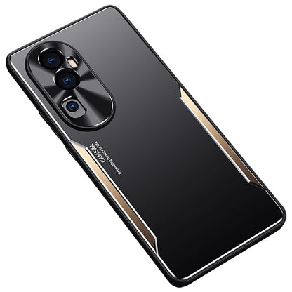 For Oppo Reno10 Pro+ 5G Dustproof Mobile Phone Case Anti-Scratch Aluminium Alloy + TPU Smartphone Cover