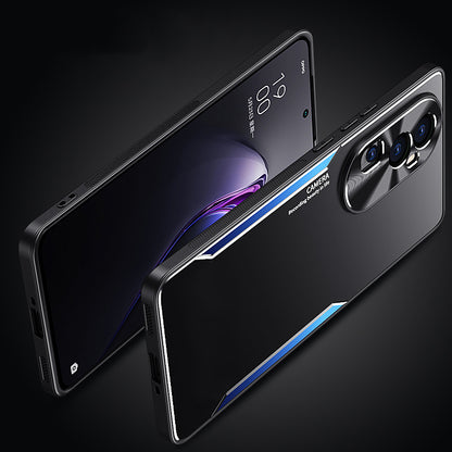 For Oppo Reno10 Pro+ 5G Dustproof Mobile Phone Case Anti-Scratch Aluminium Alloy + TPU Smartphone Cover