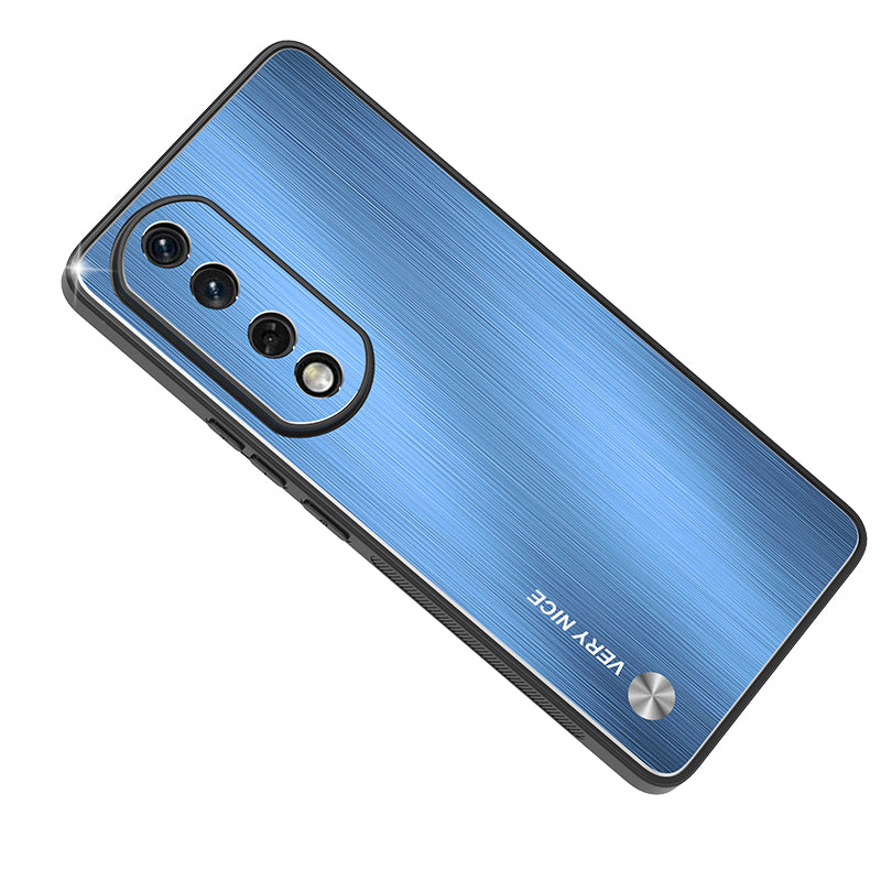 For Honor 90 Aluminium Alloy Back TPU Frame Phone Case Shockproof Brushed Cover