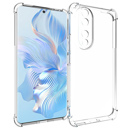 For Honor 90 Transparent Phone Case Anti-Slip Soft TPU Drop-proof Phone Back Cover