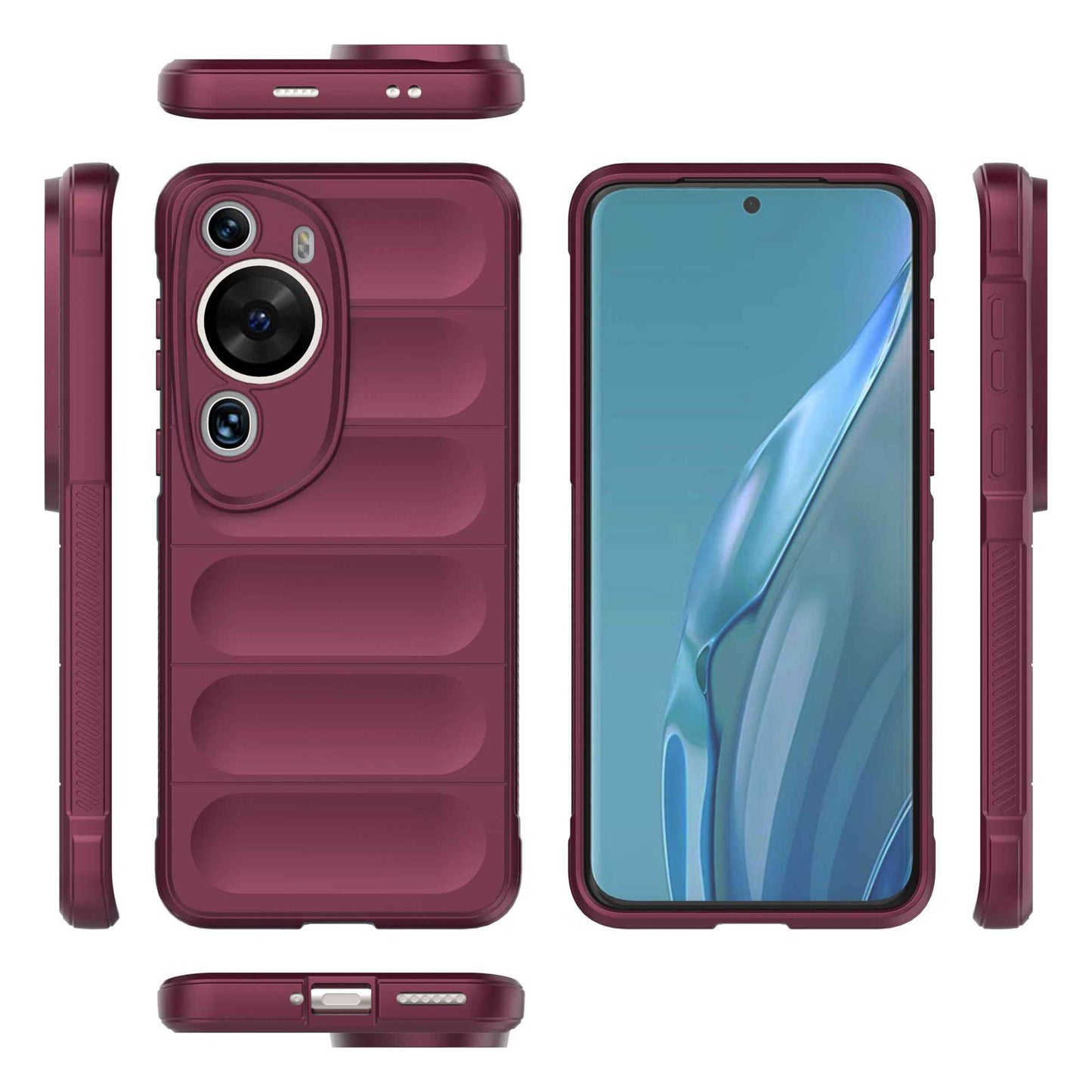 For Huawei P60 Art Shock-Absorbed Phone Shell Soft TPU Cell Phone Case Dustproof Protective Cover