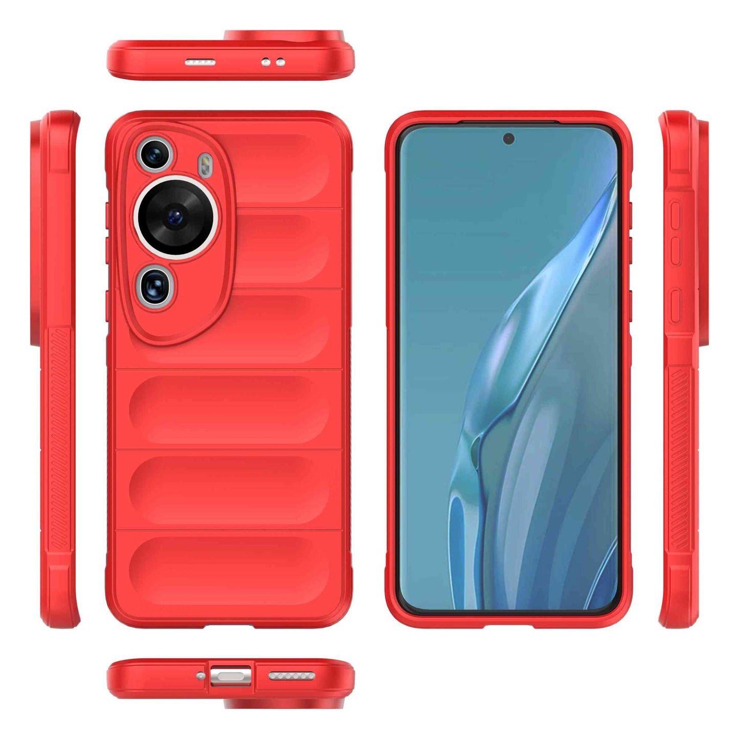 For Huawei P60 Art Shock-Absorbed Phone Shell Soft TPU Cell Phone Case Dustproof Protective Cover
