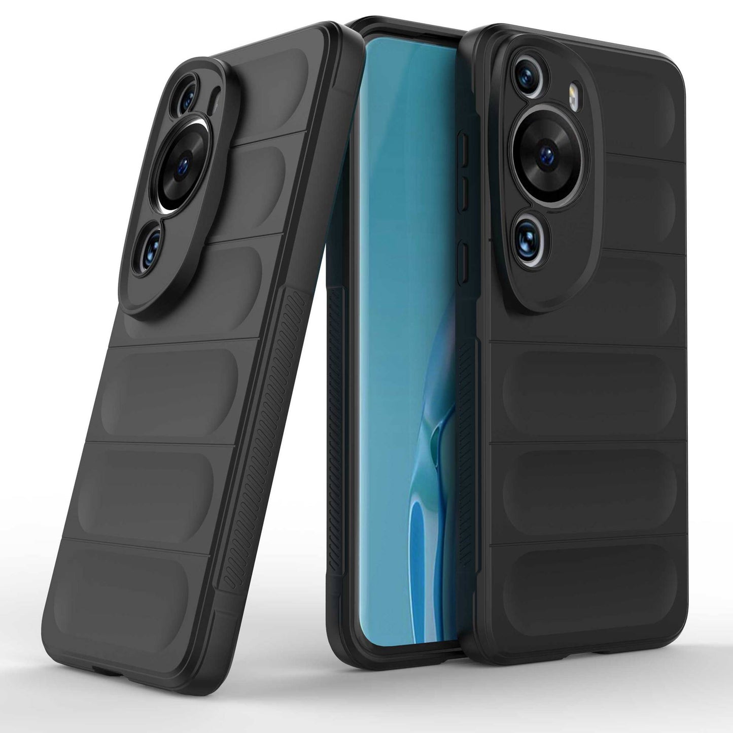 For Huawei P60 Art Shock-Absorbed Phone Shell Soft TPU Cell Phone Case Dustproof Protective Cover