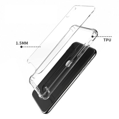 10Pcs For iPhone 14 Plus 1.5mm Corner Protection Phone Cover Acrylic + TPU Clear Phone Case